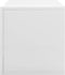 vidaXL - Opbergbox - voor - LP's - 71x34x36 - cm - bewerkt - hout - hoogglans - wit