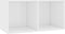 vidaXL - Opbergbox - voor - LP's - 71x34x36 - cm - bewerkt - hout - hoogglans - wit