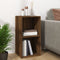 vidaXL - Opbergbox - voor - LP's - 71x34x36 - cm - bewerkt - hout - bruineikenkleurig