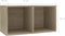 vidaXL - Opbergbox - voor - LP's - 71x34x36 - cm - bewerkt - hout - sonoma - eikenkleur