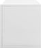 vidaXL - Opbergbox - voor - LP's - 71x34x36 - cm - bewerkt - hout - hoogglans - wit