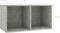 vidaXL - Opbergbox - voor - LP's - 71x34x36 - cm - bewerkt - hout - betongrijs