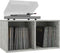 vidaXL - Opbergbox - voor - LP's - 71x34x36 - cm - bewerkt - hout - betongrijs