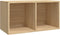 vidaXL - Opbergbox - voor - LP's - 71x34x36 - cm - bewerkt - hout - sonoma - eikenkleur