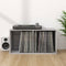 vidaXL - Opbergbox - voor - LP's - 71x34x36 - cm - bewerkt - hout - grijs - sonoma - eiken