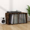 vidaXL - Opbergbox - voor - LP's - 71x34x36 - cm - bewerkt - hout - gerookt - eikenkleur