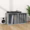 vidaXL - Opbergbox - voor - LP's - 71x34x36 - cm - bewerkt - hout - betongrijs
