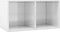 vidaXL - Opbergbox - voor - LP's - 71x34x36 - cm - bewerkt - hout - hoogglans - wit