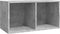 vidaXL - Opbergbox - voor - LP's - 71x34x36 - cm - bewerkt - hout - betongrijs