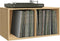vidaXL - Opbergbox - voor - LP's - 71x34x36 - cm - bewerkt - hout - sonoma - eikenkleur