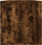 vidaXL - Opbergbox - voor - LP's - 71x34x36 - cm - bewerkt - hout - gerookt - eikenkleur