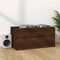 vidaXL - Opbergbox - voor - LP's - 71x34x36 - cm - bewerkt - hout - bruineikenkleurig