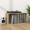vidaXL - Opbergbox - voor - LP's - 71x34x36 - cm - bewerkt - hout - sonoma - eikenkleur