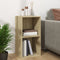 vidaXL - Opbergbox - voor - LP's - 71x34x36 - cm - bewerkt - hout - sonoma - eikenkleur
