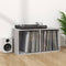 vidaXL - Opbergbox - voor - LP's - 71x34x36 - cm - bewerkt - hout - grijs - sonoma - eiken