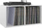 vidaXL - Opbergbox - voor - LP's - 71x34x36 - cm - bewerkt - hout - hoogglans - wit