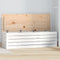 vidaXL - Opbergbox - wit - 109x36,5x33 - cm - massief - grenenhout