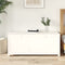 vidaXL - Opbergbox - wit - 110x50x45,5 - cm - massief - grenenhout