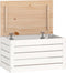 vidaXL - Opbergbox - wit - 59,5x36,5x33 - cm - massief - grenenhout