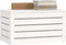 vidaXL - Opbergbox - wit - 59,5x36,5x33 - cm - massief - grenenhout