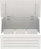 vidaXL - Opbergbox - wit - 59,5x36,5x33 - cm - massief - grenenhout