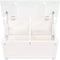 vidaXL - Opbergbox - wit - 60x32x45,5 - cm - massief - grenenhout