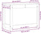 vidaXL - Opbergbox - wit - 60x32x45,5 - cm - massief - grenenhout