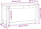 vidaXL - Opbergbox - wit - 80x40x45,5 - cm - massief - grenenhout