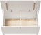 vidaXL - Opbergbox - wit - 80x40x45,5 - cm - massief - grenenhout