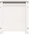 vidaXL - Opbergbox - wit - 80x40x45,5 - cm - massief - grenenhout