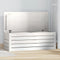 vidaXL - Opbergbox - wit - 89x36,5x33 - cm - massief - grenenhout