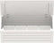 vidaXL - Opbergbox - wit - 89x36,5x33 - cm - massief - grenenhout