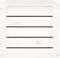 vidaXL - Opbergbox - wit - 89x36,5x33 - cm - massief - grenenhout