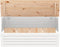 vidaXL - Opbergbox - wit - 89x36,5x33 - cm - massief - grenenhout