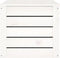 vidaXL - Opbergbox - wit - 89x36,5x33 - cm - massief - grenenhout