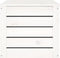 vidaXL - Opbergbox - wit - 89x36,5x33 - cm - massief - grenenhout