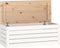 vidaXL - Opbergbox - wit - 89x36,5x33 - cm - massief - grenenhout