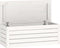 vidaXL - Opbergbox - wit - 89x36,5x33 - cm - massief - grenenhout