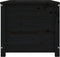 vidaXL - Opbergbox - zwart - 110x50x45,5 - cm - massief - grenenhout