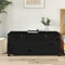 vidaXL - Opbergbox - zwart - 110x50x45,5 - cm - massief - grenenhout