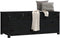 vidaXL - Opbergbox - zwart - 110x50x45,5 - cm - massief - grenenhout