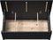 vidaXL - Opbergbox - zwart - 110x50x45,5 - cm - massief - grenenhout