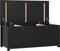 vidaXL - Opbergbox - zwart - 110x50x45,5 - cm - massief - grenenhout