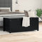 vidaXL - Opbergbox - zwart - 110x50x45,5 - cm - massief - grenenhout