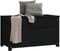 vidaXL - Opbergbox - zwart - 80x40x45,5 - cm - massief - grenenhout