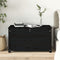 vidaXL - Opbergbox - zwart - 80x40x45,5 - cm - massief - grenenhout