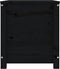 vidaXL - Opbergbox - zwart - 80x40x45,5 - cm - massief - grenenhout