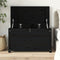 vidaXL - Opbergbox - zwart - 80x40x45,5 - cm - massief - grenenhout