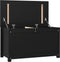 vidaXL - Opbergbox - zwart - 80x40x45,5 - cm - massief - grenenhout