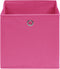 vidaXL-Opbergboxen-10-st-28x28x28-cm-nonwoven-stof-roze